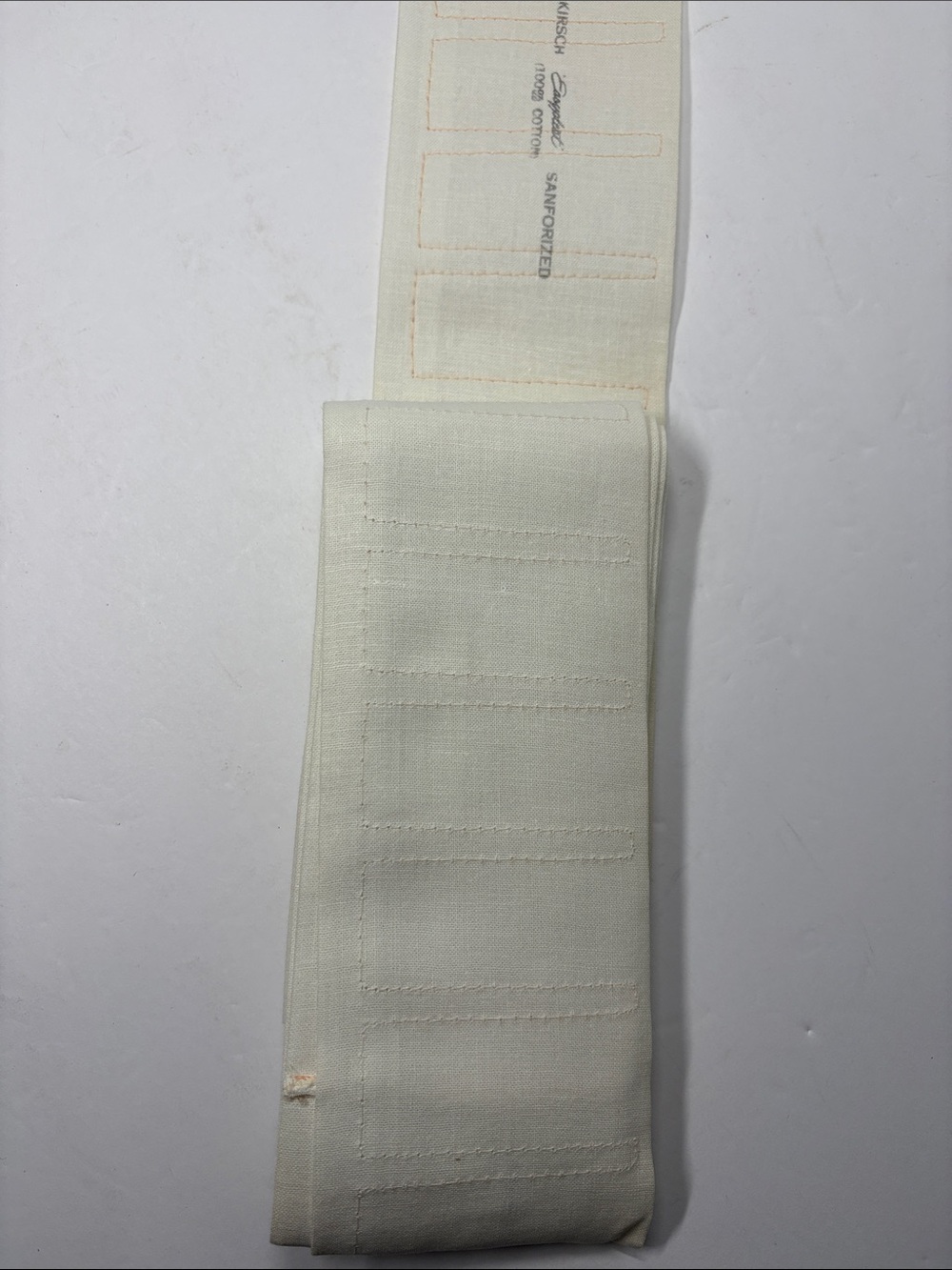 Vintage Kirsch Easy Pleat 100% Cotton Sanfordized Drapery Tape